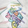 Eberhard Faber 551009 Glitter Felt Tip Pens Pastel 8 Colouring Pens with Thin Tip in Cardboard Case view 3