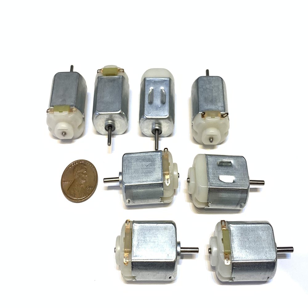 8 Pieces Miniature small mini micro motor car robot diy dc 3v 5v 4.5v truck B6