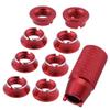 HobbyPark RC Control Transmitter Switch Nuts (8) & Wrench for Futaba JR Walkera Flysky Remote Controller (Red) view 1