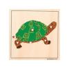 Montessori Wooden Turtle Puzzle for Kids Ages 3-6  Educational Shape Sorting Toy for Preschool Learning, Fine Motor Skills & Problem Solving | Safe Toddler Puzzle for Home & Classroom (7-Pieces) view 1