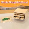 Montessori Wooden Turtle Puzzle for Kids Ages 3-6  Educational Shape Sorting Toy for Preschool Learning, Fine Motor Skills & Problem Solving | Safe Toddler Puzzle for Home & Classroom (7-Pieces) view 3