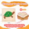 Montessori Wooden Turtle Puzzle for Kids Ages 3-6  Educational Shape Sorting Toy for Preschool Learning, Fine Motor Skills & Problem Solving | Safe Toddler Puzzle for Home & Classroom (7-Pieces) view 4