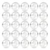 Capsule Vending Machine Round 50 pcs 1.1 inch (28mm) - Gumball Machine Capsules Bulk Clear Container - Easter Basket Stuffers Birthday Gifts Pinata Stuffers DIY Craft Supplies - Clear Capsules Empty view 1