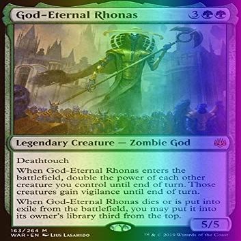 DR. DERM Magic: The Gathering - God-Eternal Rhonas - Foil - War of The Spark-L8