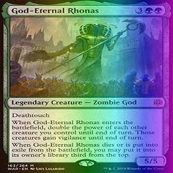 DR. DERM Magic: The Gathering - God-Eternal Rhonas - Foil - War of The Spark-L8