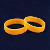 10 Pack Gold Awareness Silicone Bracelets - Inexpensive Gold Ribbon Rubber Wristbands for Childhood Cancer and Neuroblastoma Cancer Awareness & Fundraising view 2