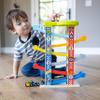 Fat Brain Toys Zigzag Racetrack - Number-Learning Car Tower for Preschoolers view 1