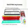HNDTEK 166 Tiles American Mahjong Set Soft Bag with Combo Rack (Coffee) view 3