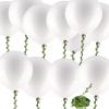 10 Pcs 36 Inch Big White Balloons Jumbo White Balloon Giant Big Extra Large Balloon with Tassels 65 FT Long Artificial Vine for Valentines Day Wedding Anniversary Baby Shower Birthday Party Decoration view 1