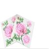 100-Pack Decorative Napkins Disposable Paper Party Napkins for Birthday Parties, Celebrations and Special Occasions - Pink Flowers Design view 2