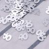 1200pcs Silver Number Confetti Party Supplies for Birthdays Anniversaries Versatile Decoration for Tables Invitations Wrapping and More view 3