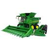 TOMY Big Farm John Deere S690 Combine - 1:16 Scale - Includes Corn and Draper Head Attachments - Farm Toys with Realistic Lights and Sounds - Ages 3 Years and Up view 1