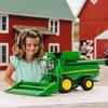 TOMY Big Farm John Deere S690 Combine - 1:16 Scale - Includes Corn and Draper Head Attachments - Farm Toys with Realistic Lights and Sounds - Ages 3 Years and Up view 2