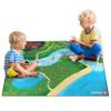 Dinosaur Play Mat, Extra Large Dinosaur Mat, Dinosaur Landscape with Volcano, Great for Kids to Create a Dino World with Dinosaur Toys, Educational, Easy to Clean, Foldable, Large Activity Mat view 1