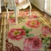 1/12 Scale French Country Nice Peony Bunches Dollhouse Rug (8 X 10) view 2