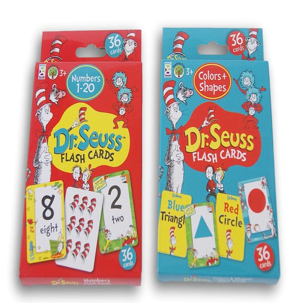 Dr. Seuss Learning Flash Card Set - ABCs & Words, Colors, Shapes, and Numbers