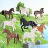 Liberty Imports 12 Pcs Deluxe Plastic Horse Figure Toy Set for Kids - Realistic Miniature Toy Pony Figurines Bulk Animal Variety Cake Toppers Gift Pack view 3