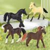 Liberty Imports 12 Pcs Deluxe Plastic Horse Figure Toy Set for Kids - Realistic Miniature Toy Pony Figurines Bulk Animal Variety Cake Toppers Gift Pack view 4