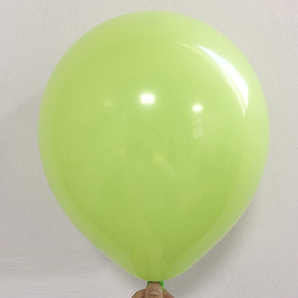 100pcs/lot 10inch 2.2g Latex Balloon Inflatable Air Balls Children's Birthday Party Balloons Wedding Decoration Float Balls (Light Green)