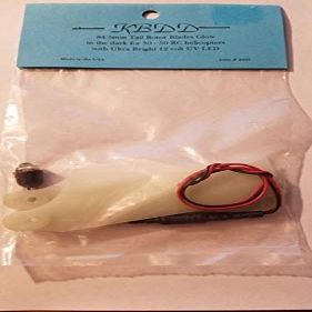 KBDD 84.5mm Tail Rotor Blades Glow in The Dark for 30-50 RC Heli #4003