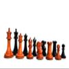 1853 Harrwitz Jaques Series 3.5" Antiqued Boxwood & Ebony The Chess Empire- Luxury Staunton Wood Chess Pieces only Set view 1