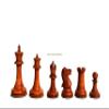 1853 Harrwitz Jaques Series 3.5" Antiqued Boxwood & Ebony The Chess Empire- Luxury Staunton Wood Chess Pieces only Set view 2