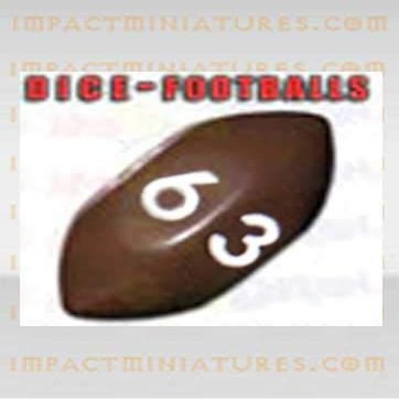 Football D6 dice (Set of 6)