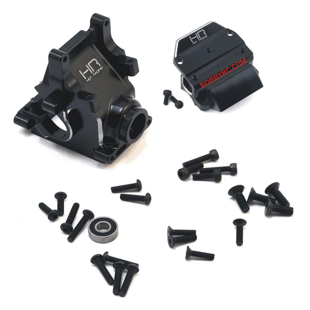 Hot Racing 2 Pack AON12E01 aon12c01 Hd Gearbox Case & Cover Bulkhead Arrma Kraton Outcast