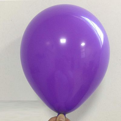 100pcs/lot 10inch 2.2g Latex Balloon Inflatable Air Balls Children's Birthday Party Balloons Wedding Decoration Float Balls (Purple)