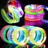 30 Pack LED Light Up Bracelets Glow in The Dark Halloween Party Supplies,Colorful Flashing Bracelet Light Up Toys Birthday Gifts Goodie Bags Fillers Pool Halloween Party Favors Toys Classroom view 1