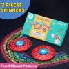 2-Piece Set Metal Fidget Spinner,Fidget Sensory Novelty Hand Finger Spinning Toys,Christmas Stocking Stuffers Gifts ADD ADHD Stress Relief and Anxiety Relieves for Kids Boys Teens. view 2