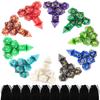 10 X 7 Polyhedral Dice Set (70 Pieces) for Dungeons and Dragons DND RPG MTG Table Games D4 D6 D8 D10 D% D12 D20 with 10 Pack Black Bags, 10 Colors view 1