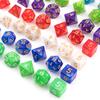 10 X 7 Polyhedral Dice Set (70 Pieces) for Dungeons and Dragons DND RPG MTG Table Games D4 D6 D8 D10 D% D12 D20 with 10 Pack Black Bags, 10 Colors view 4