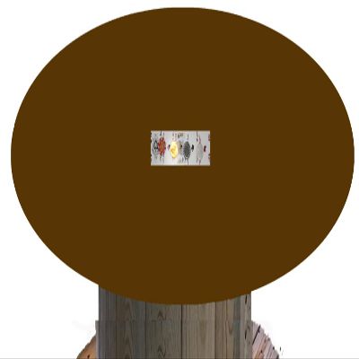 Poker Table Cover for Lifetime Tables in Speed lite + pad - Felt Table Cover Alternative fits 48", 60", 72" (Cocoa Brown, 48 inch)