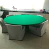 Poker Table Cover for Lifetime Tables in Speed lite + pad - Felt Table Cover Alternative fits 48", 60", 72" (Forest Green, 60 inch) view 3