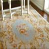 Classic French Aubusson Design Swirls Floral Roses 1/12 Dollhouse Rug (5.1 X 7.7) view 2