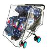 Weather Shield for Double Stroller Raincoat Universal Size Side by Side Baby Umbrella Stroller Rain Cover Scooter Twin Wind Shield Waterproof Jogger City view 1