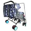 Weather Shield for Double Stroller Raincoat Universal Size Side by Side Baby Umbrella Stroller Rain Cover Scooter Twin Wind Shield Waterproof Jogger City view 2