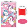 Blulu Unicorn Bean Bag Toss Game for Kids Outdoor Toys Unicorn Toss Game Banner with 3 Nylon Bean Bags Birthday Party Game Backyard Yard Activities for Toddler Birthday Gift for Girls view 2