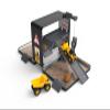 CAT Construction Toys, Store N Go Playset - Tin Travel Case Transforms into Multi-Level Worksite, Includes 2 Little Machines Vehicles & 10 + Accessories, Portable STEM Toy for Kids Ages 3 + view 1