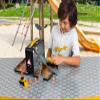 CAT Construction Toys, Store N Go Playset - Tin Travel Case Transforms into Multi-Level Worksite, Includes 2 Little Machines Vehicles & 10 + Accessories, Portable STEM Toy for Kids Ages 3 + view 2