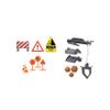 CAT Construction Toys, Store N Go Playset - Tin Travel Case Transforms into Multi-Level Worksite, Includes 2 Little Machines Vehicles & 10 + Accessories, Portable STEM Toy for Kids Ages 3 + view 4