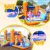 Doctor Dolphin Inflatable Water Slide, Water Bounce House for Big KidsWater Slides for Kids Backyard, Inflatable Water Park Bouncy House for Wet and Dry with Splash Pool view 2