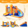 Doctor Dolphin Inflatable Water Slide, Water Bounce House for Big KidsWater Slides for Kids Backyard, Inflatable Water Park Bouncy House for Wet and Dry with Splash Pool view 3