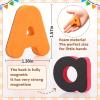 GINMIC Magnetic Letters and Numbers with Magnet Board, Alphabet ABC Magnets, Learning & Educational Toys - Uppercase Lowercase Math Symbols with Magnetic Whiteboard Chalkboard for Toddlers Kids view 4