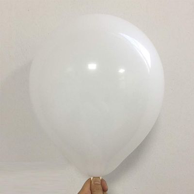 100pcs/lot 10inch 2.2g Latex Balloon Inflatable Air Balls Children's Birthday Party Balloons Wedding Decoration Float Balls (White)