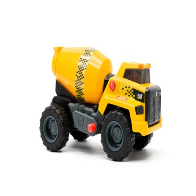 Cat Construction Toys, 11.5" Power Haulers 2.0 Cement Mixer, Lights and Sounds, Ages 3 and up