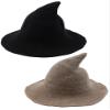 Trounistro 2 Pack Halloween Witch Hat Warm Wool Hats for Women Halloween Party Decor (Style 2) view 1