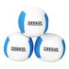 Zeekio Lunar Juggling Balls - [Set of 3], Professional UV Reactive, 6-Panel Balls, Synthetic Leather, Millet Filled, 110g Each, White/Blue view 1
