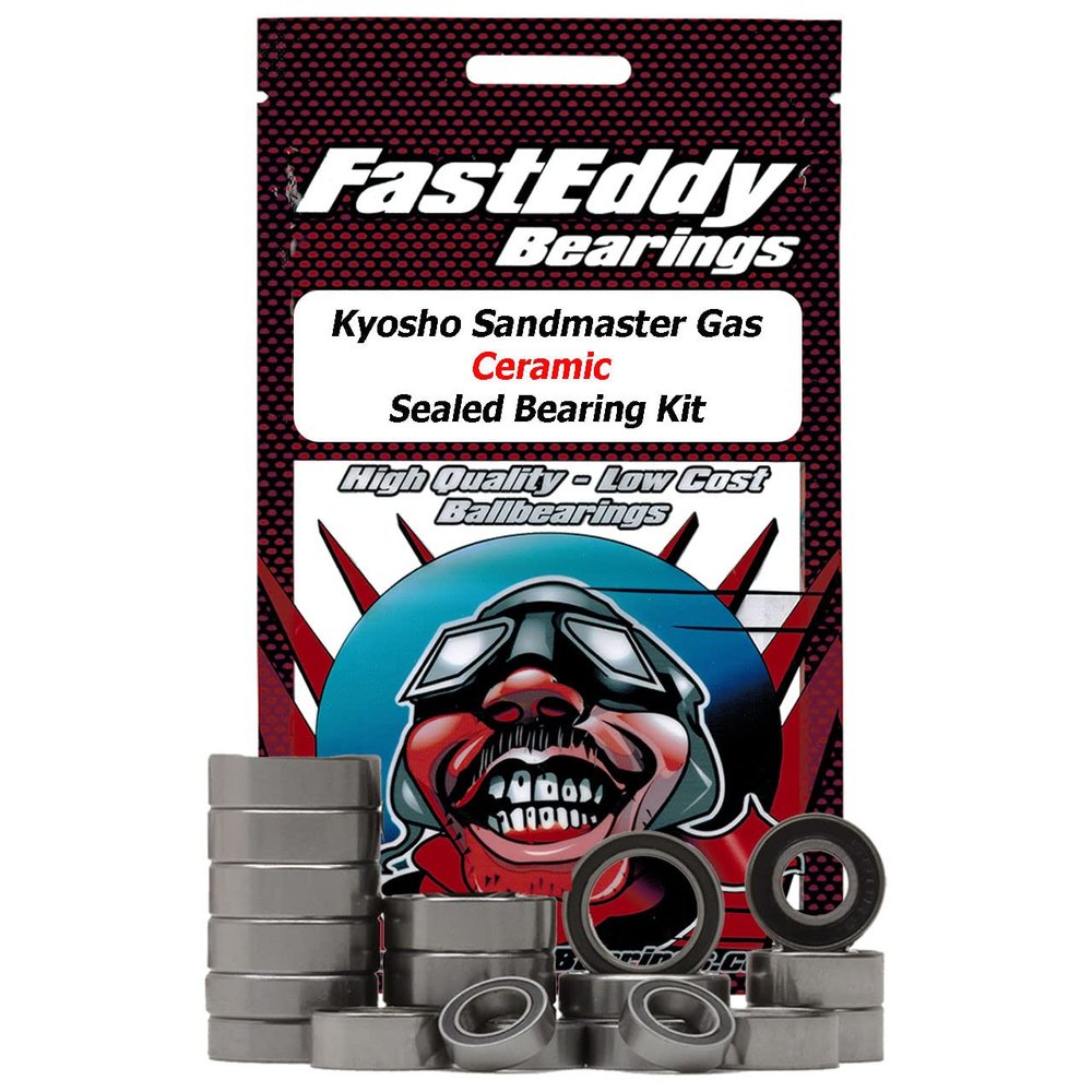 FastEddy Bearings Compatible with Kyosho Sandmaster Gas Ceramic Sealed Bearing Kit
